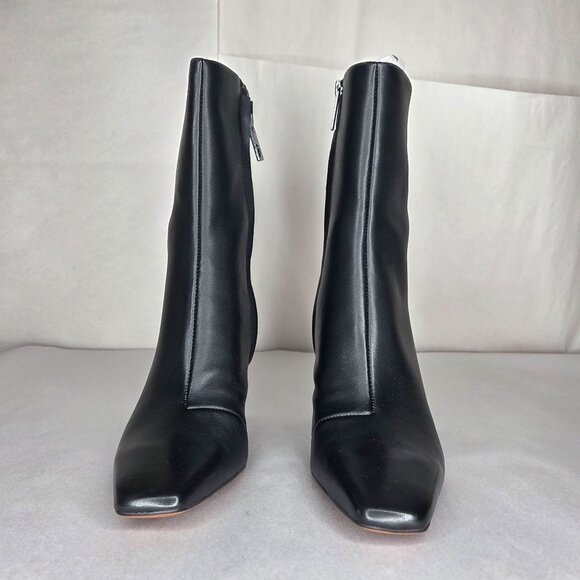 NWT Franco Sarto Women's Briar Black Leather Ankle Boots - Picture 3 of 7